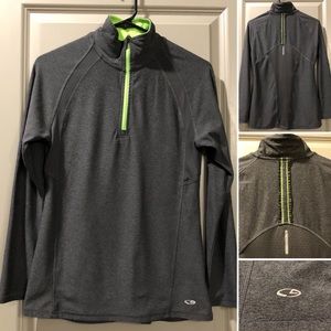 Champion | Gray Athletic Half Zip Pullover
